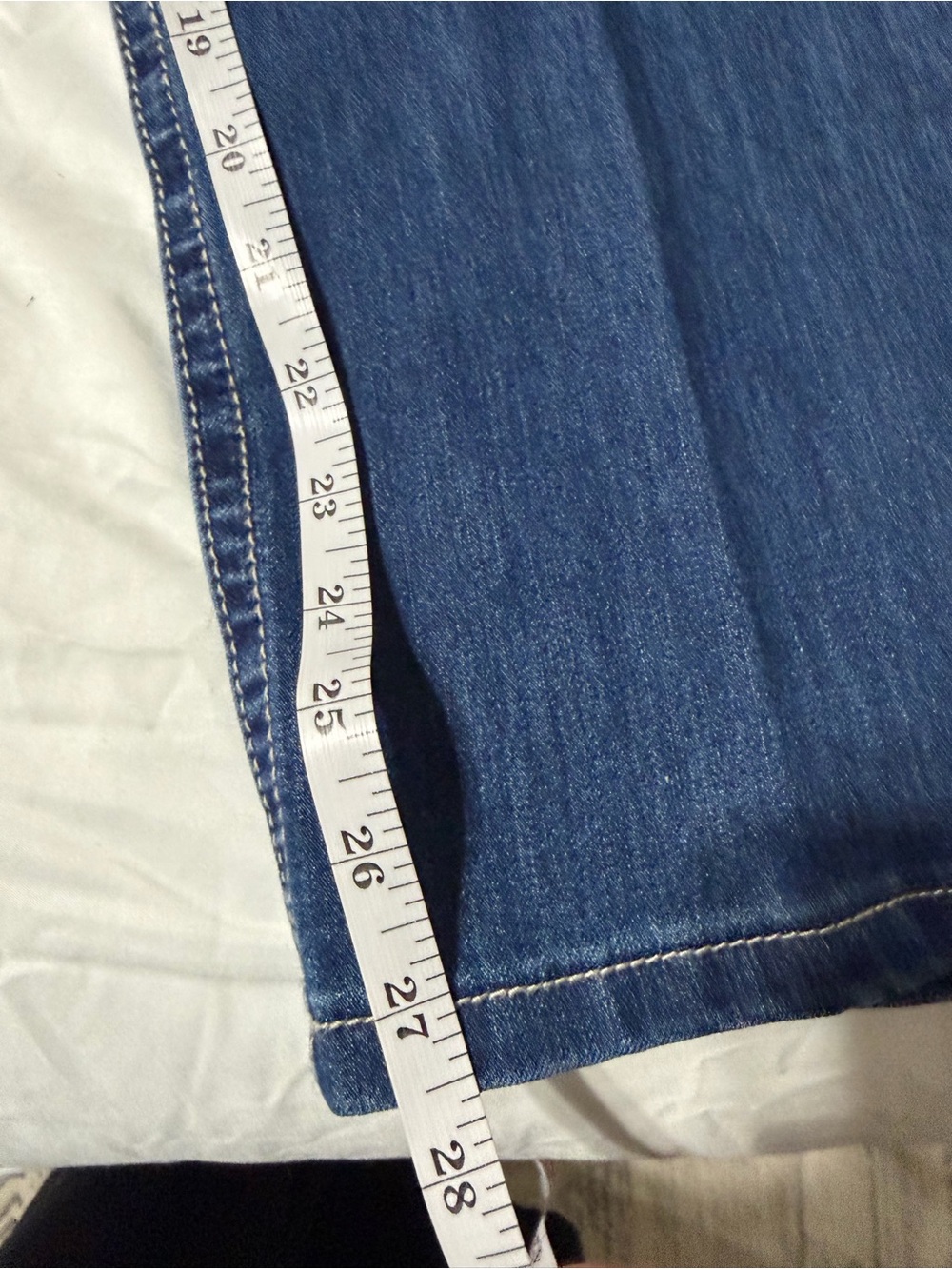 Christopher & Banks Women’s Denim Slim Straight Jeans - Medium Blue - Picture 6 of 9